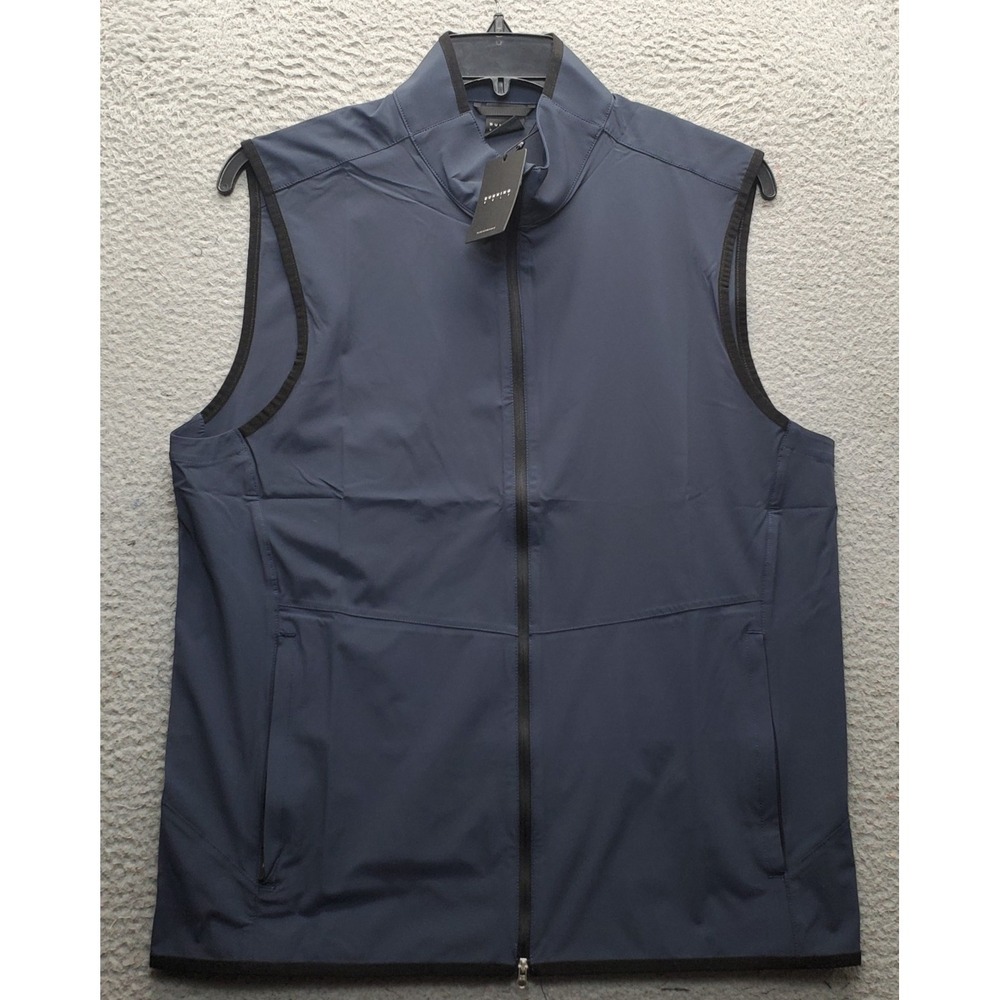 Dunning Golf Performance Vest Men Medium Navy Sleeveless Glenbeg Water-Resistant